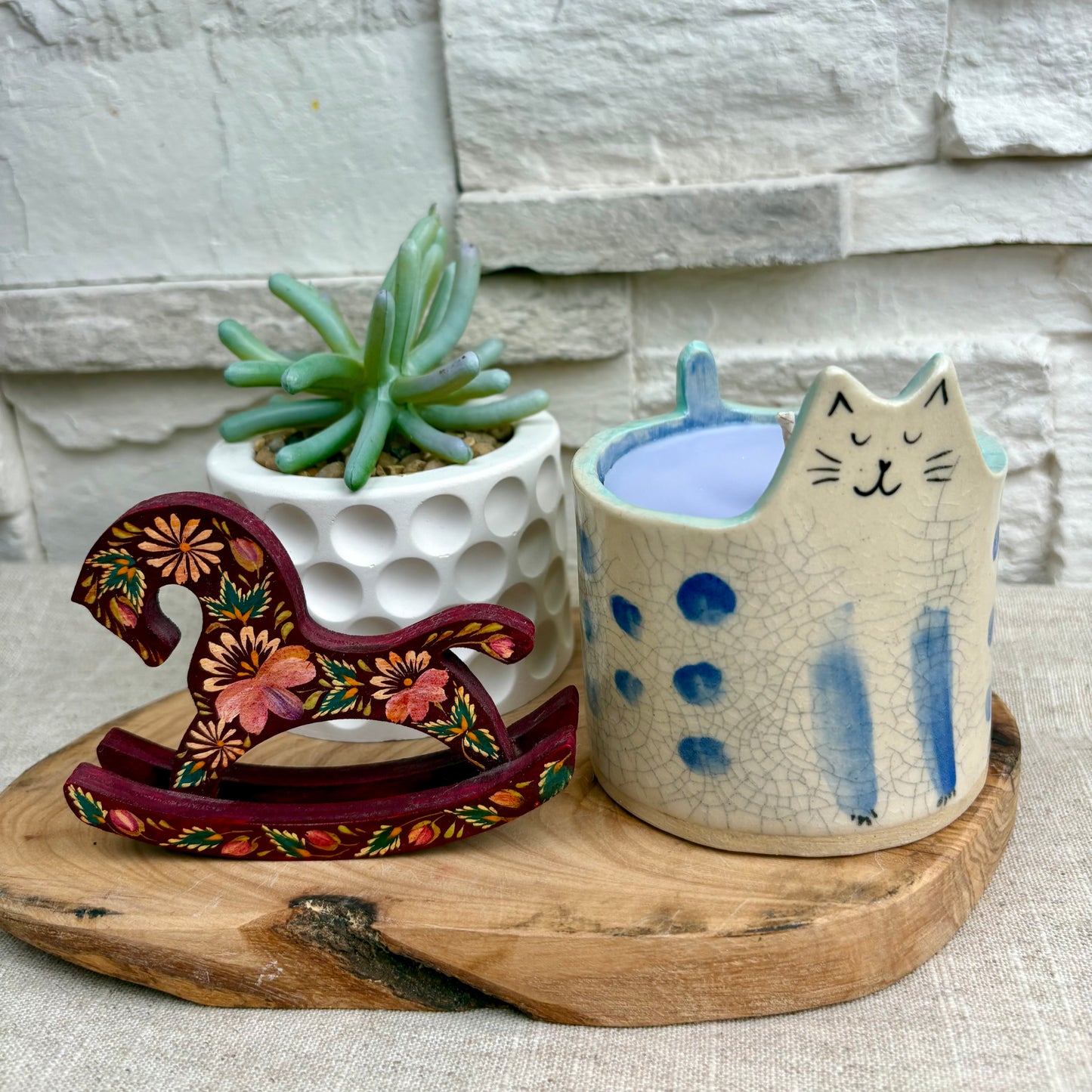 Crackled Handpoured Cat-Shaped Soy Candle/ Reusable Cat Themed Candle Holder/ Lavender and Vanilla Candles/ Christmas Gift for Cat Lovers