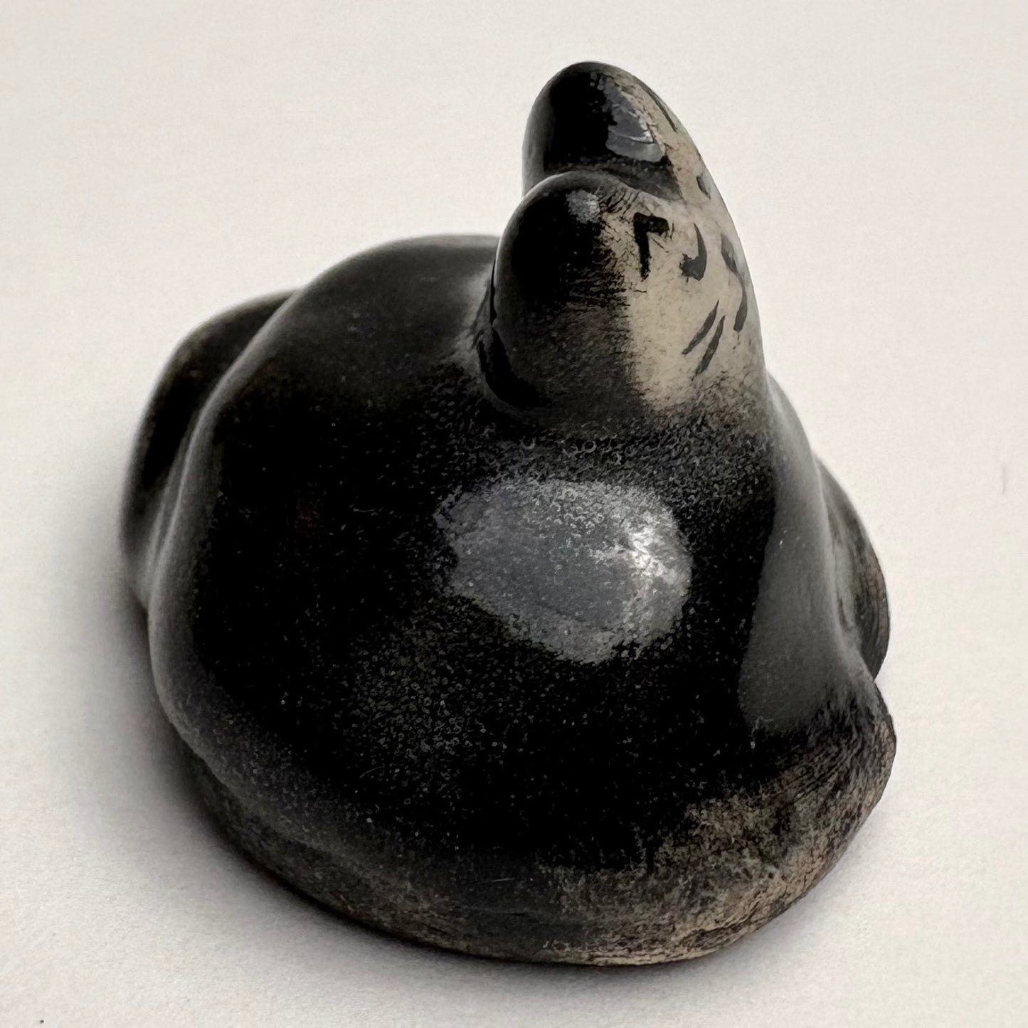 Handmade Mini Black Tuxedo Cat Sculpture • Ceramic Cat Figurine • Tiny Desk Buddy • Collectible Pottery Cat • Gift for Cat Lovers