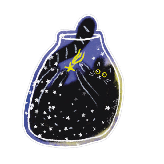 Sticker: Cat and Star