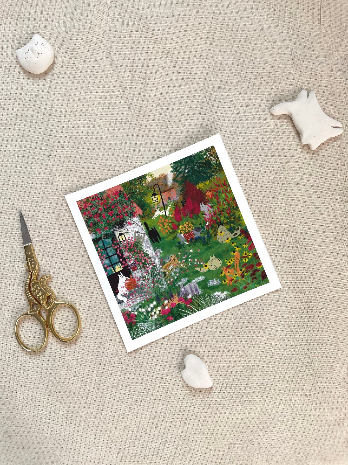 Print: Autumn Garden - Wall Art, Wall Hangings