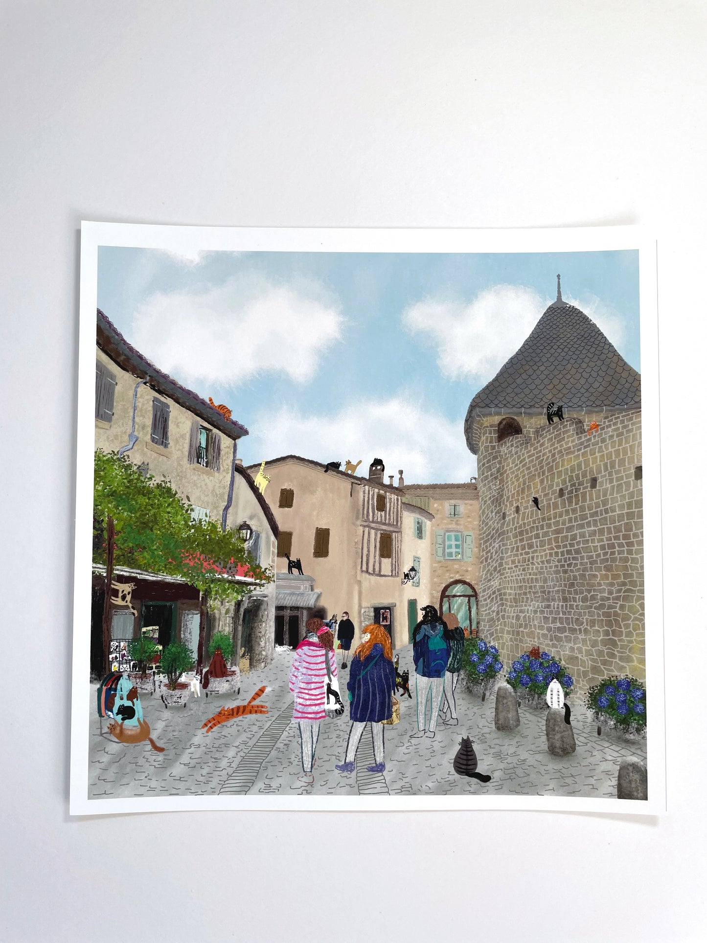 Print: Carcassone- Wall Art, Wall Hangings