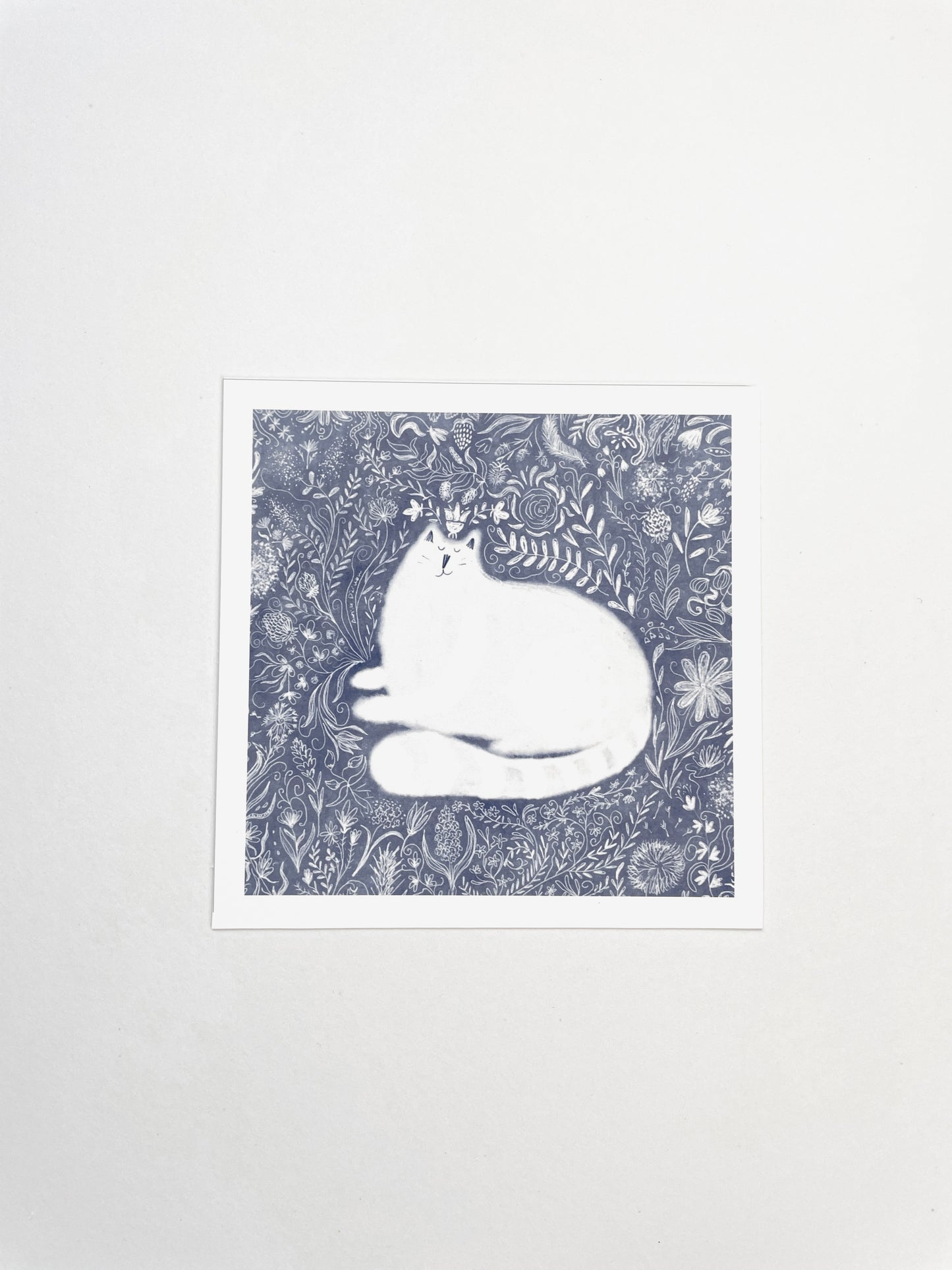 Print: Cat in Plants - Wall Art, Wall Hangings