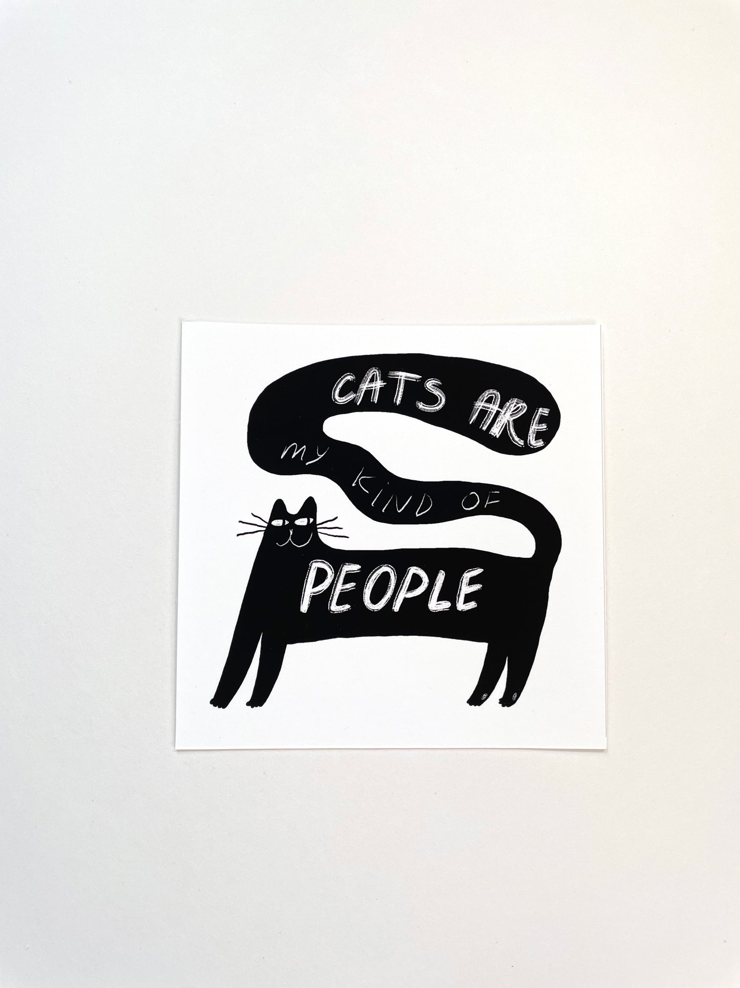 Print: Cats are my Kind of People - Wall Art, Wall Hangings