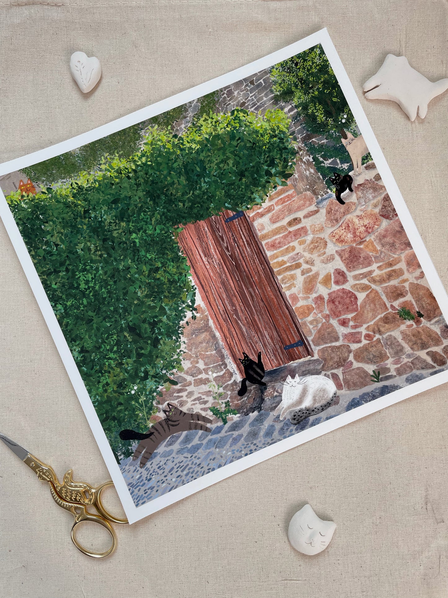 Print: Door in Spain- Wall Art, Wall Hangings