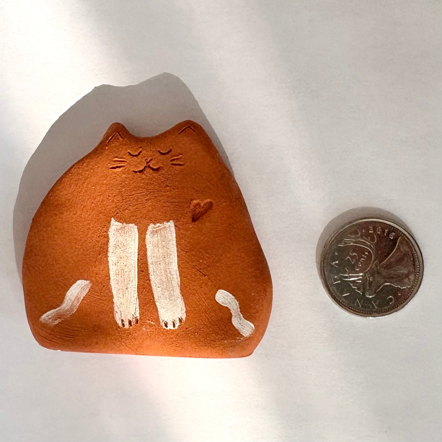 Terracotta Cat Sugar Saver and Essential Oil Diffuser – Handcrafted Standing Figurine