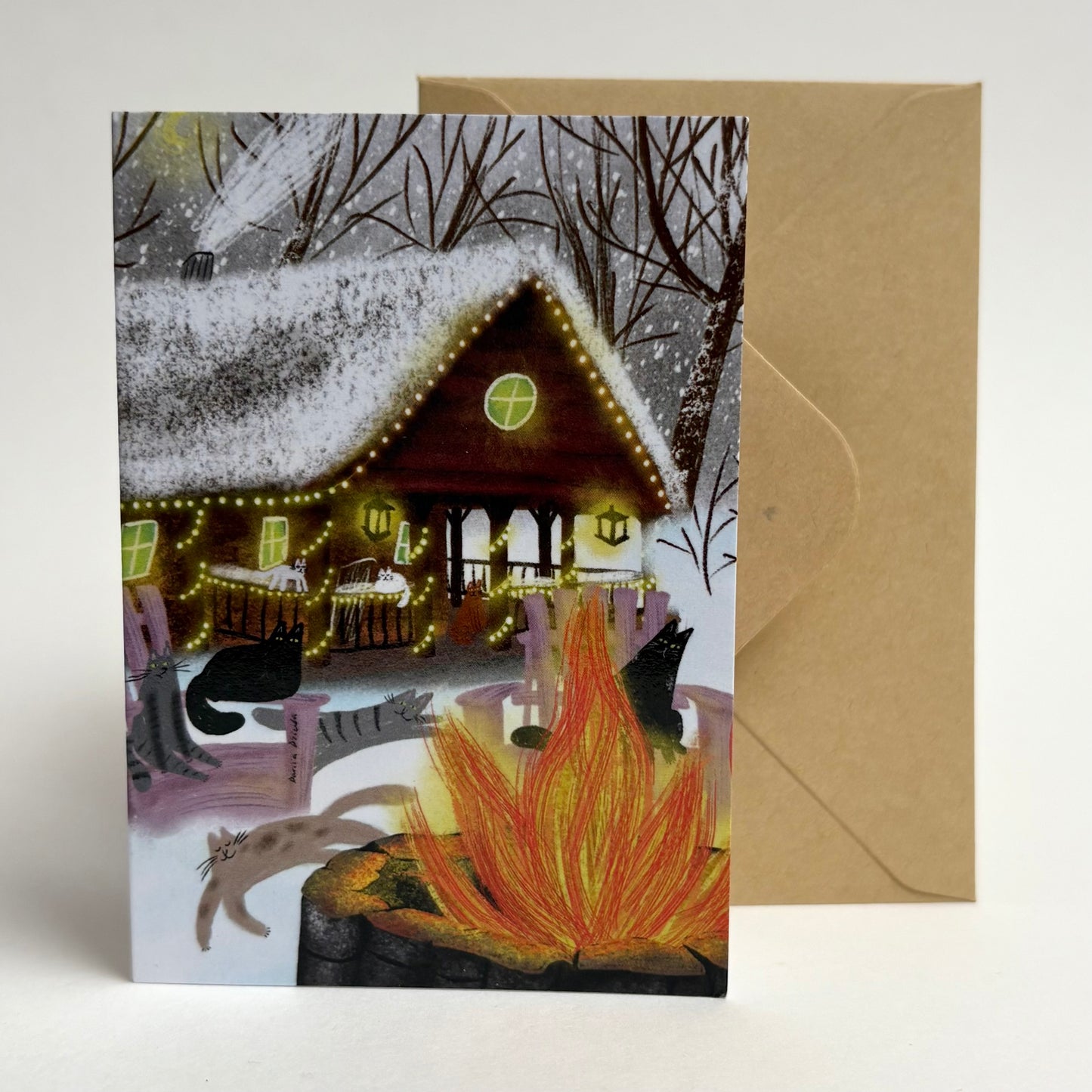 Mini card: Winter Fire Pit