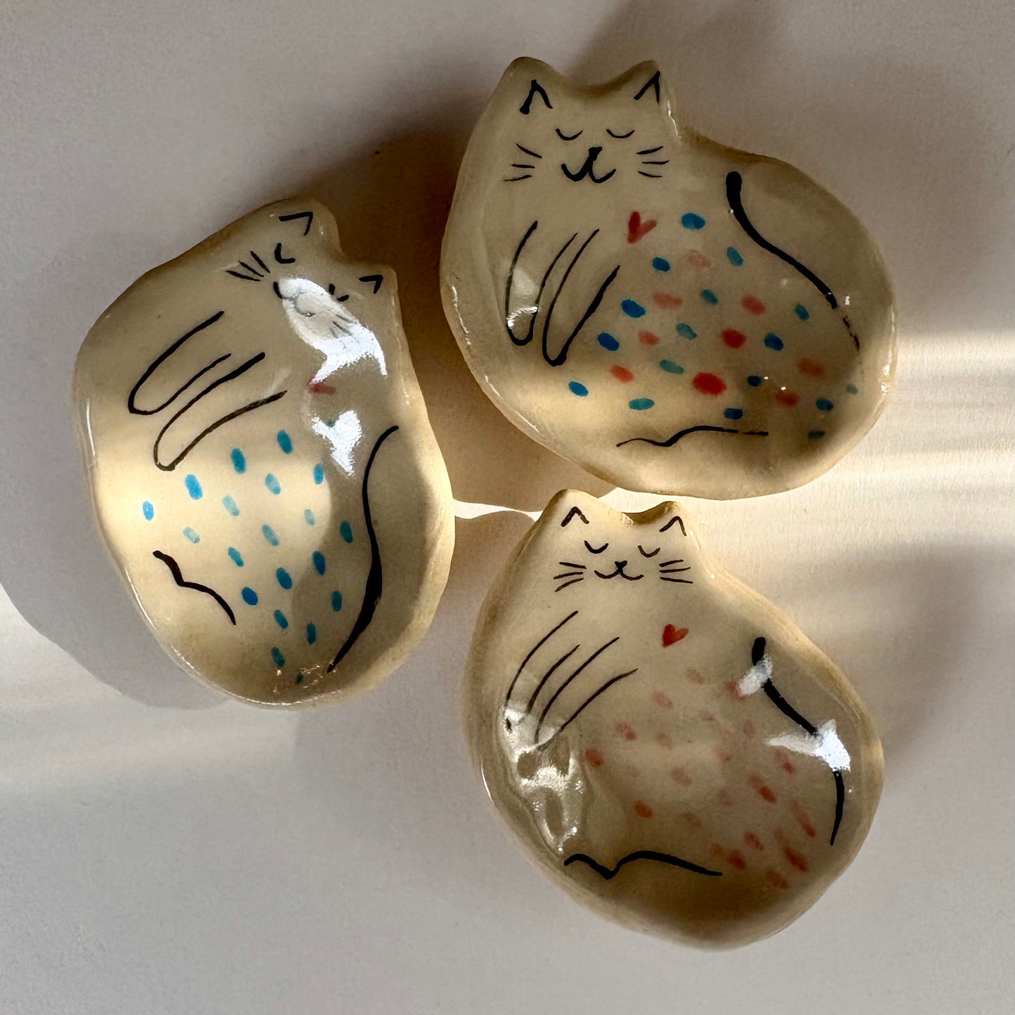 Tiny Handcrafted Ceramic Dish – Creamy Glazed Mini Catchall (2” x 1.25”)