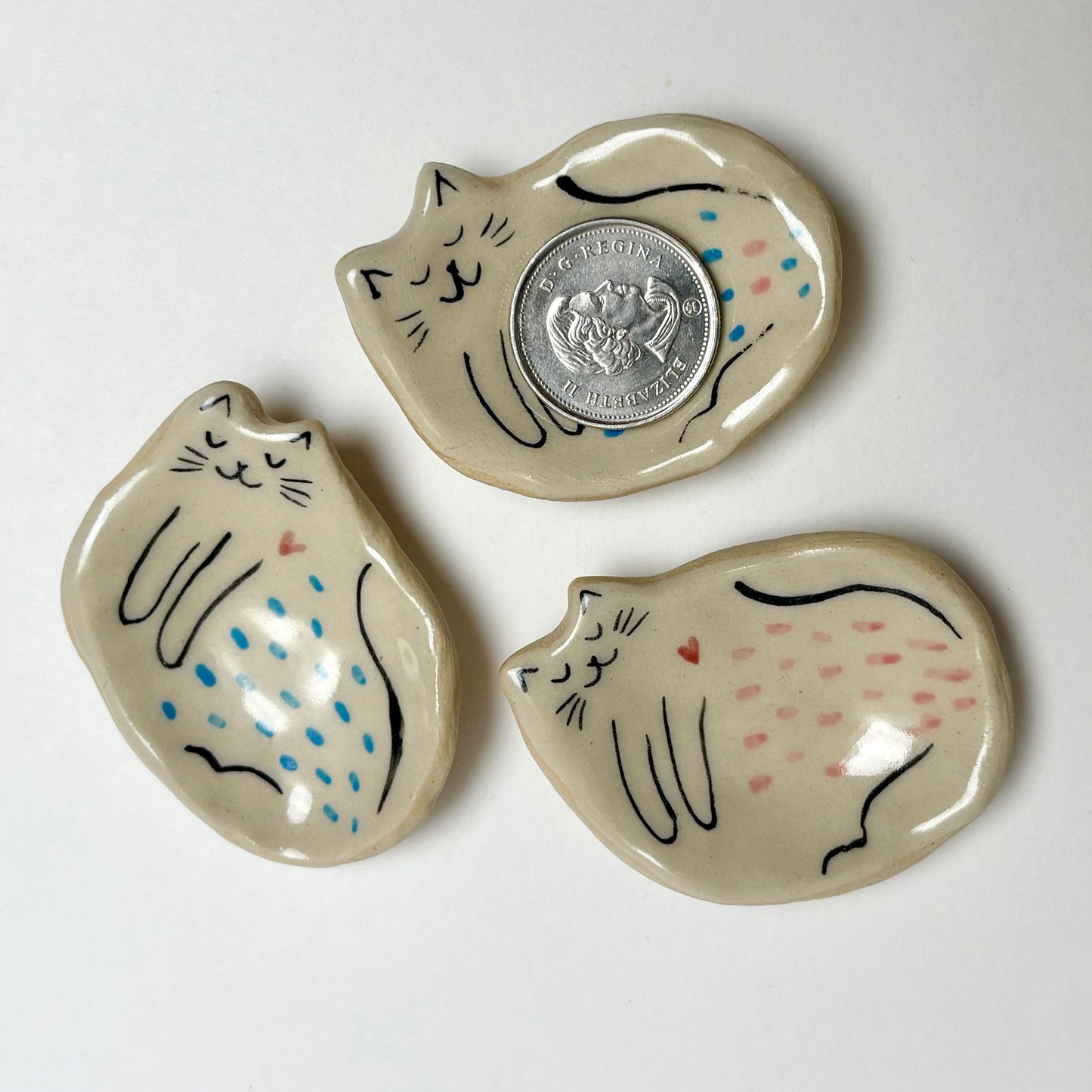 Tiny Handcrafted Ceramic Dish – Creamy Glazed Mini Catchall (2” x 1.25”)
