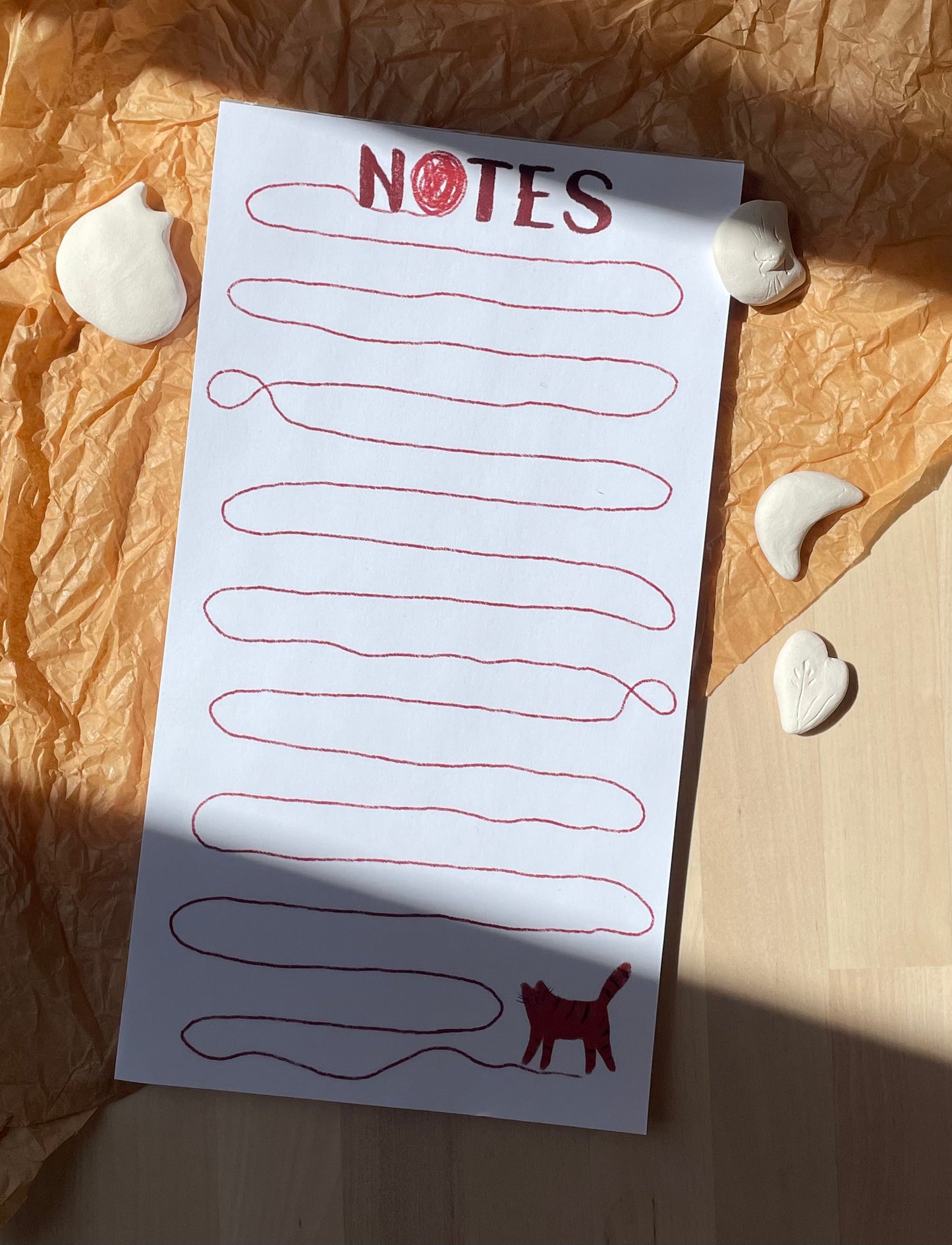 Bloc-notes avec des chats: Chat rouge