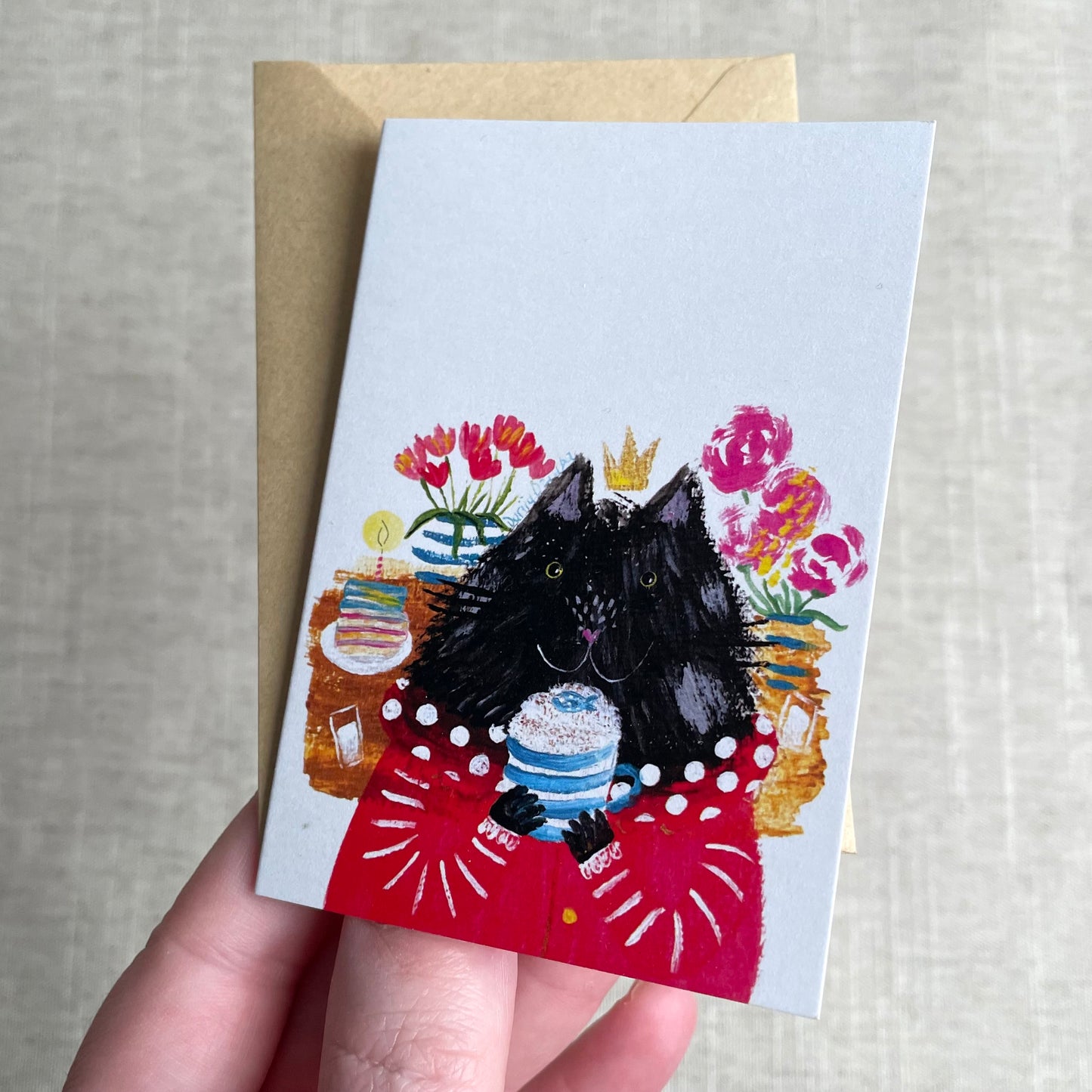Mini card: Cat and Cappuccino