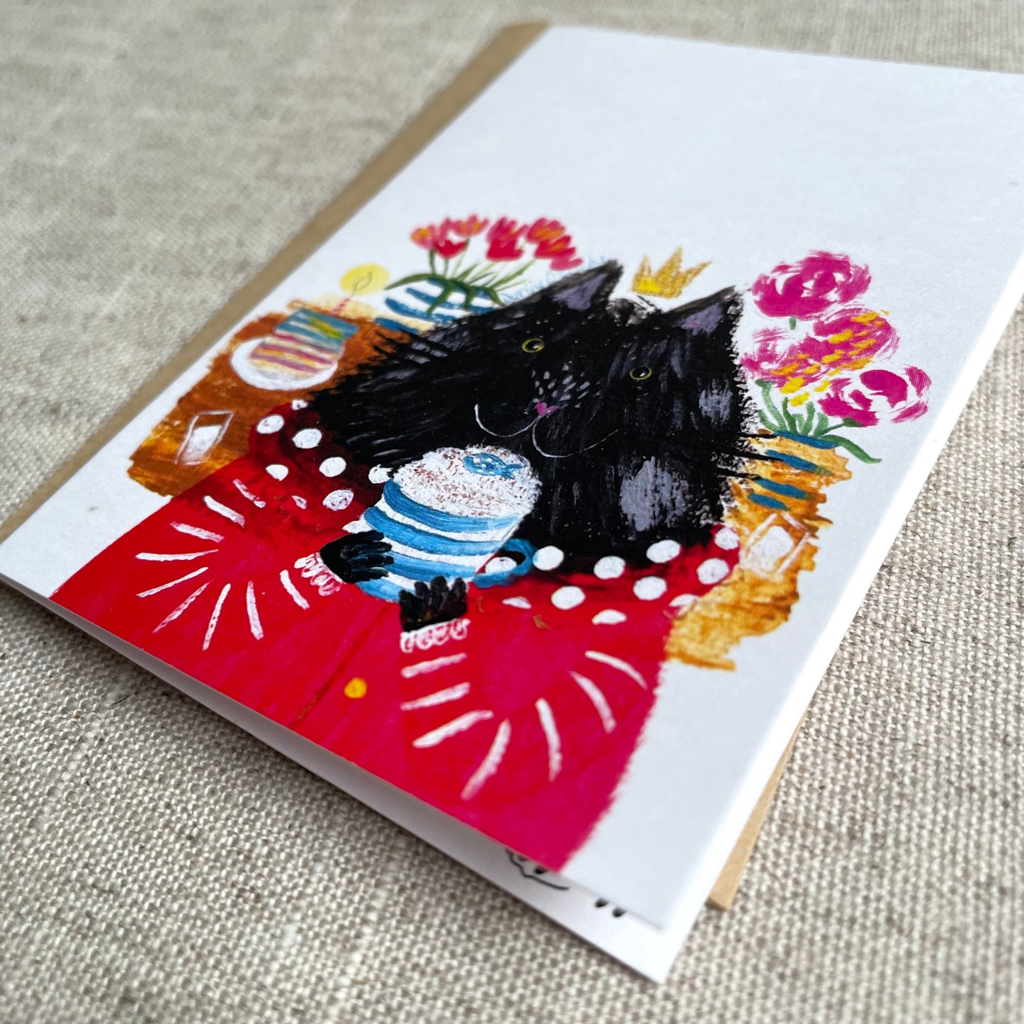 Mini card: Cat and Cappuccino