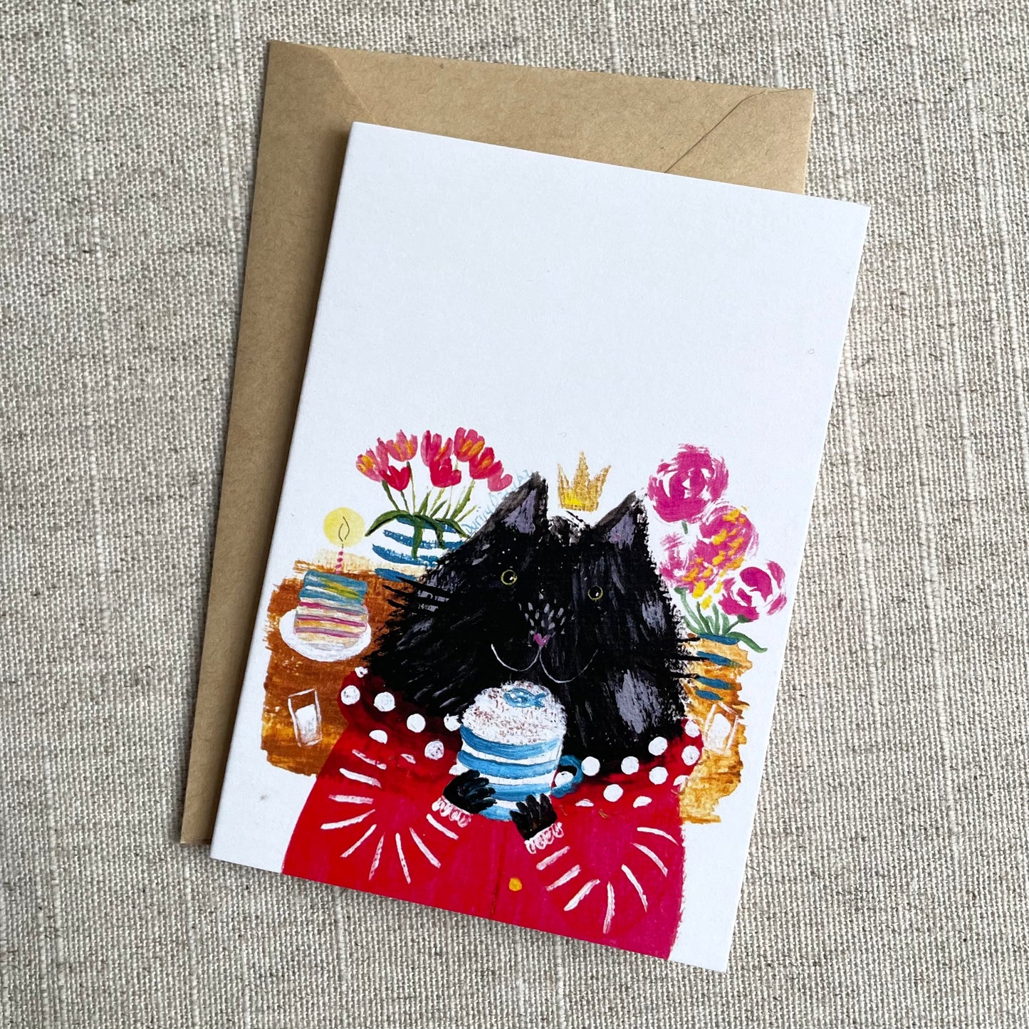 Mini card: Cat and Cappuccino