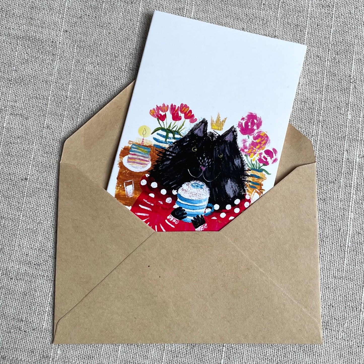 Mini card: Cat and Cappuccino