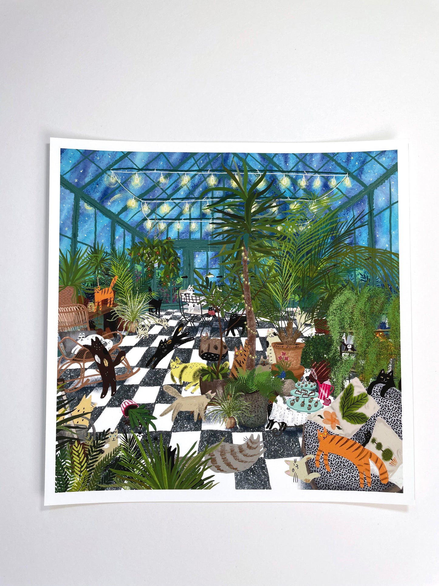 Print: In the Greenhouse- Wall Art, Wall Hangings