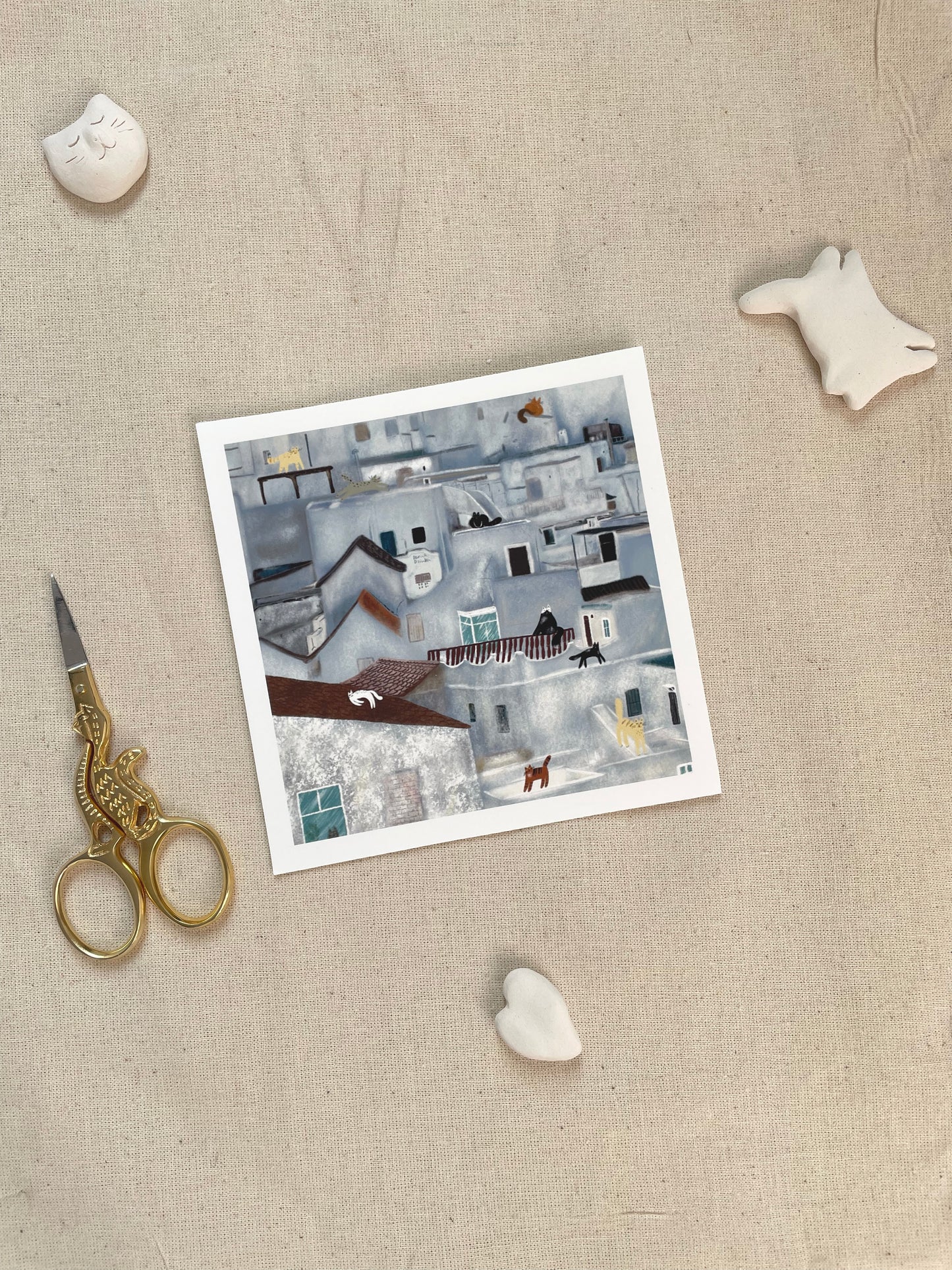 Mini Print: Pueblos Blancos - Wall Art, Wall Hangings