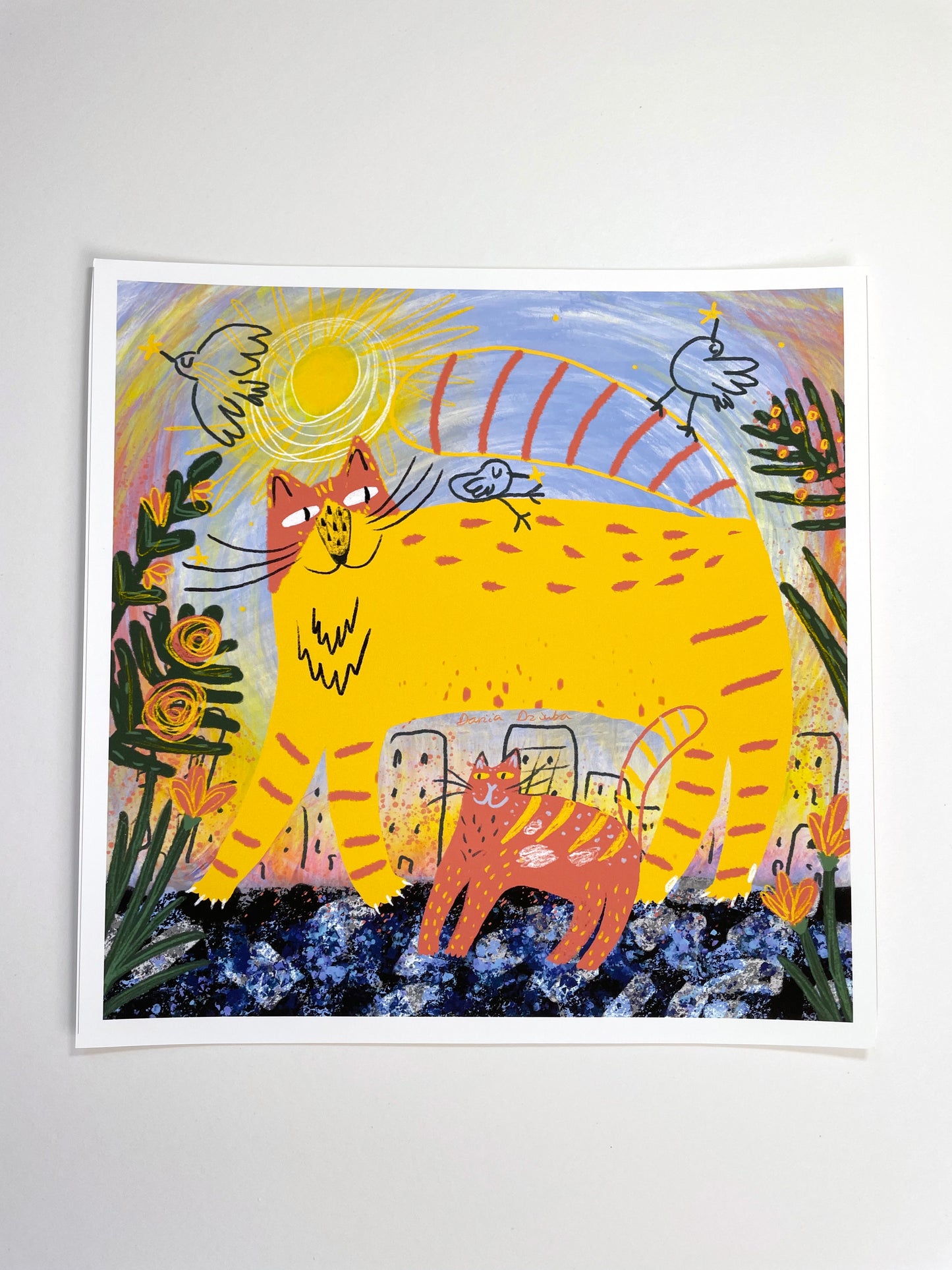 Print: Urban Cats - Wall Art, Wall Hangings (Copy)