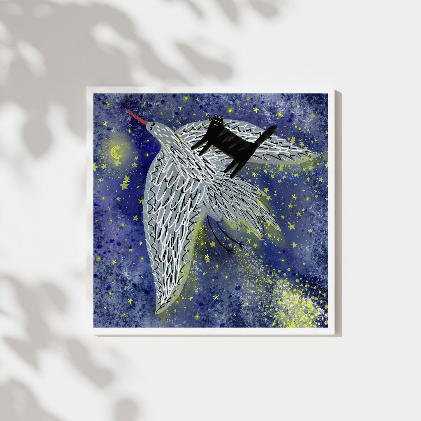Unframed Art Print: Flying a Bird