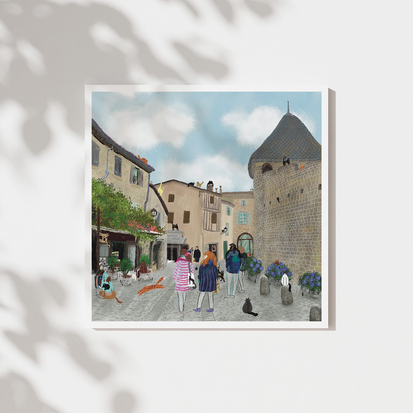 Medieval Town of Carcassonne Unframed Print