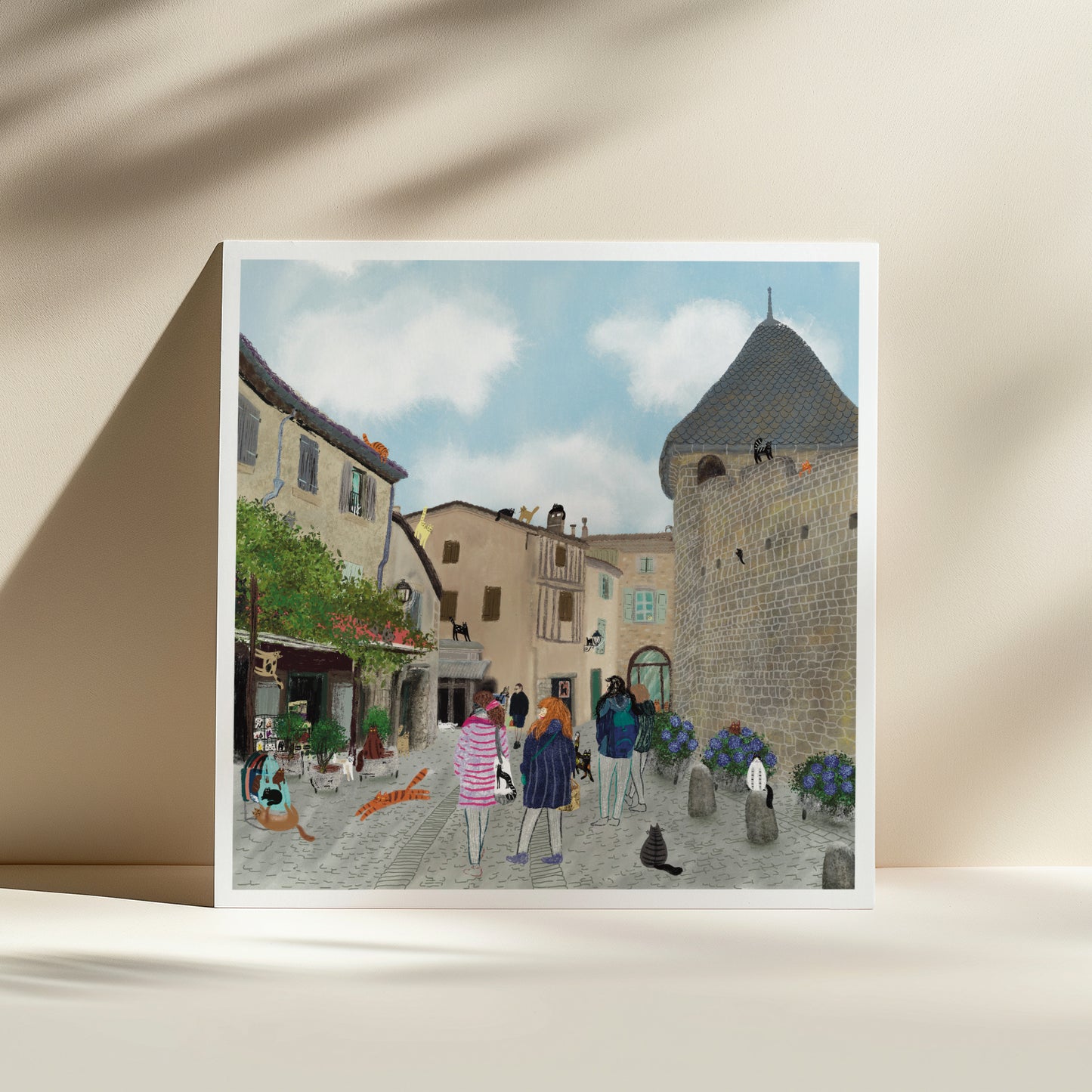 Medieval Town of Carcassonne Unframed Print