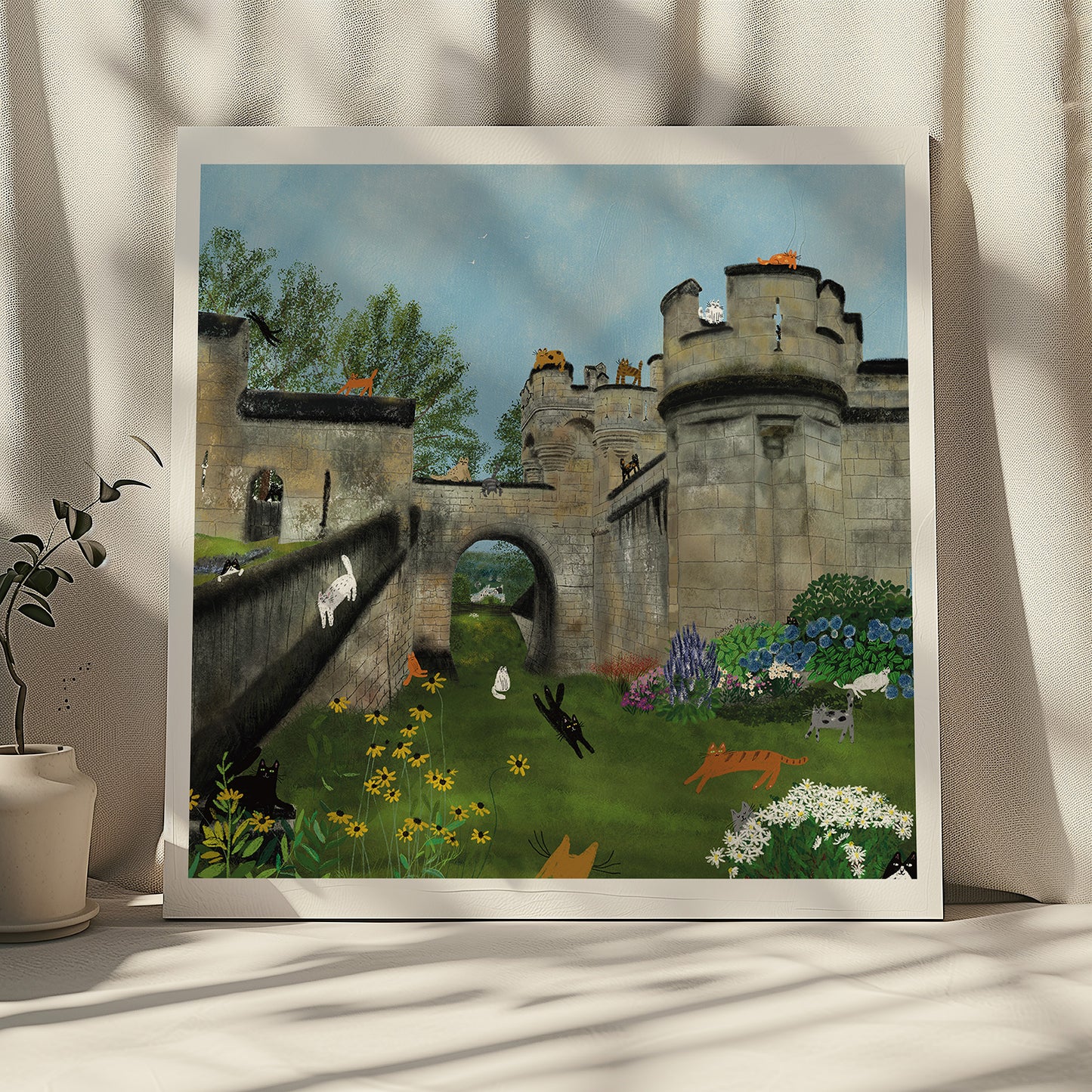 Unframed art print: At the walls of Camelot