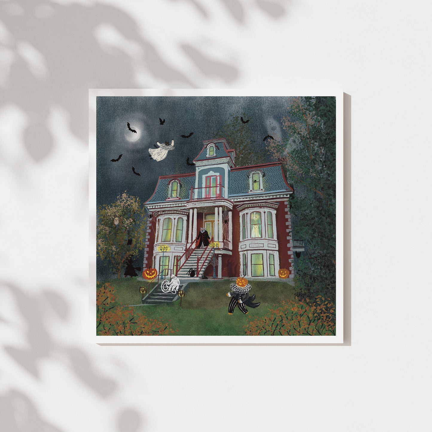 Unframed Art Print: Halloween At Mansion