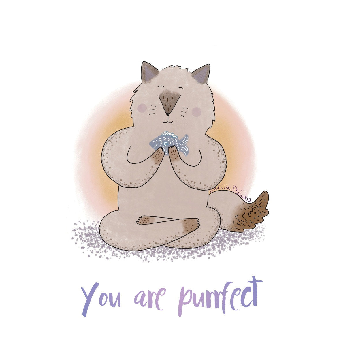 You are purrfect: Mini-card