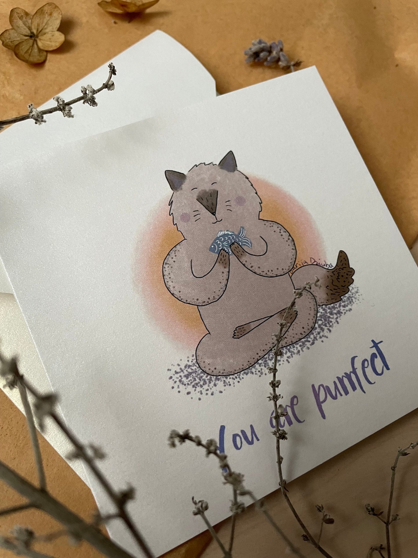 You are purrfect: Mini-card